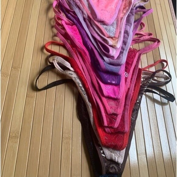 NEW Women’s 15 Pair Lace G-String Thong Set S/M - Picture 2 of 9